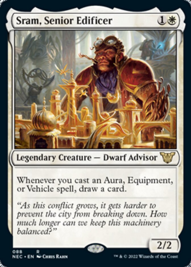 Sram, Senior Edificer [Kamigawa: Neon Dynasty Commander] | The Time Vault CA