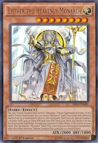 Ehther the Heavenly Monarch [SR01-EN000] Ultra Rare | The Time Vault CA