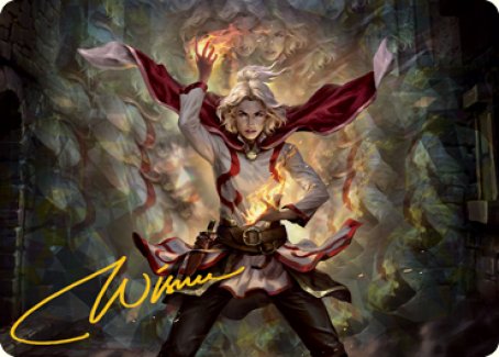 Delina, Wild Mage Art Card (Gold-Stamped Signature) [Dungeons & Dragons: Adventures in the Forgotten Realms Art Series] | The Time Vault CA