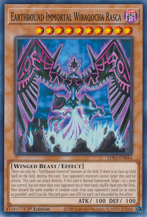 Earthbound Immortal Wiraqocha Rasca [LDS3-EN044] Common | The Time Vault CA