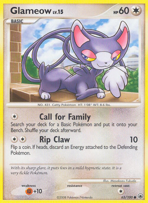 Glameow (65/100) [Diamond & Pearl: Majestic Dawn] | The Time Vault CA