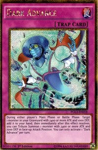 Dark Advance [PGL3-EN018] Gold Secret Rare | The Time Vault CA