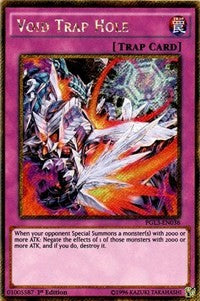 Void Trap Hole [PGL3-EN038] Gold Secret Rare | The Time Vault CA