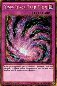 Time-Space Trap Hole [PGL3-EN039] Gold Secret Rare | The Time Vault CA