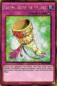 Grand Horn of Heaven [PGL3-EN040] Gold Secret Rare | The Time Vault CA