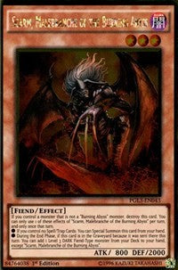 Scarm, Malebranche of the Burning Abyss [PGL3-EN043] Gold Rare | The Time Vault CA