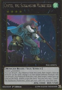 Castel, the Skyblaster Musketeer [PGL3-EN076] Gold Rare | The Time Vault CA