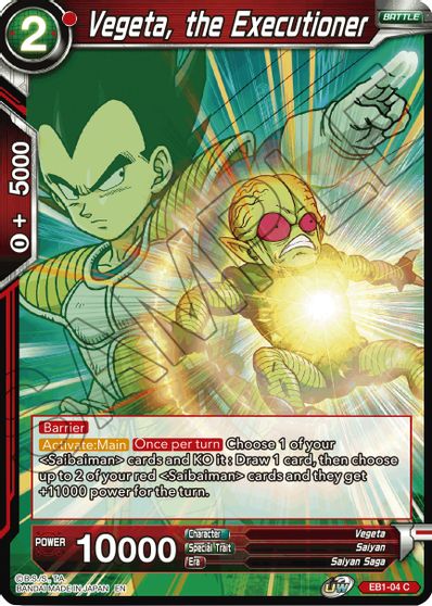 Vegeta, the Executioner (EB1-004) [Battle Evolution Booster] | The Time Vault CA