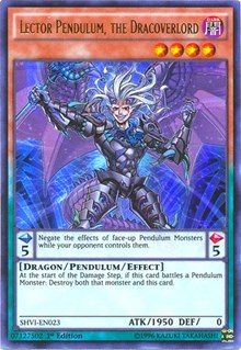 Lector Pendulum, the Dracoverlord [SHVI-EN023] Ultra Rare | The Time Vault CA