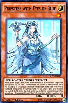 Priestess with Eyes of Blue [SHVI-EN098] Super Rare | The Time Vault CA