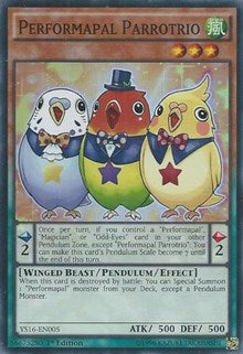 Performapal Parrotrio [YS16-EN005] Super Rare | The Time Vault CA