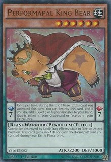 Performapal King Bear [YS16-EN002] Ultra Rare | The Time Vault CA