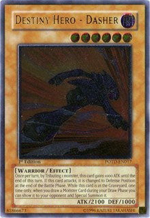 Destiny Hero - Dasher (UTR) [POTD-EN017] Ultimate Rare | The Time Vault CA