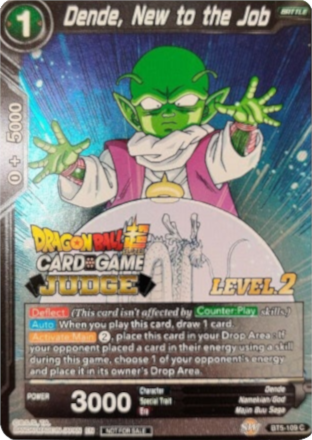 Dende, New to the Job (Level 2) (BT5-109) [Judge Promotion Cards] | The Time Vault CA