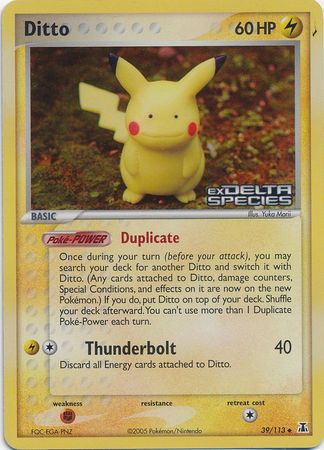 Ditto (39/113) (Stamped) [EX: Delta Species] | The Time Vault CA