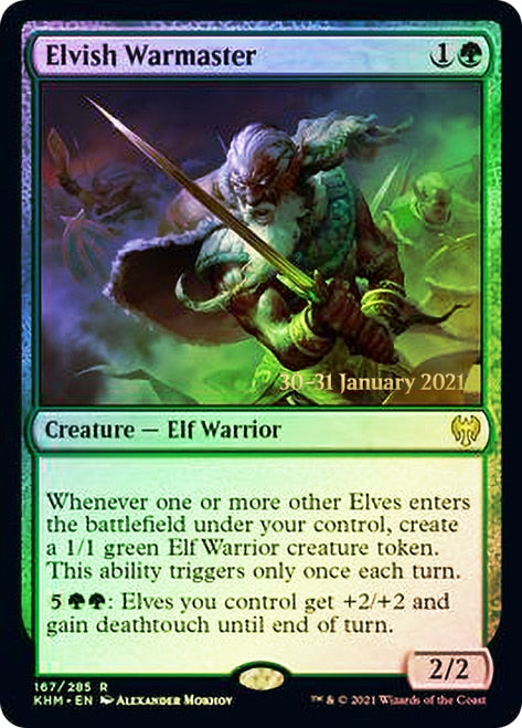 Elvish Warmaster  [Kaldheim Prerelease Promos] | The Time Vault CA