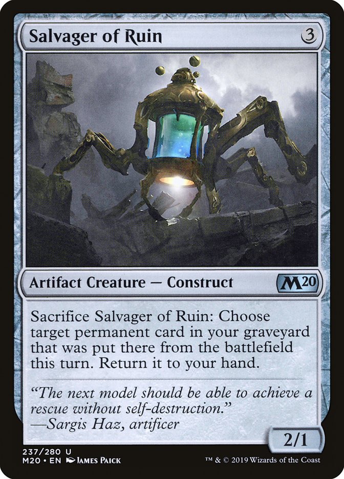 Salvager of Ruin [Core Set 2020] | The Time Vault CA