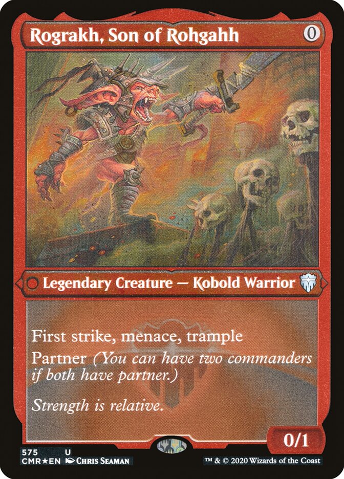 Rograkh, Son of Rohgahh (Foil Etched) [Commander Legends] | The Time Vault CA