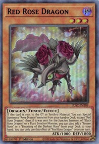 Red Rose Dragon (Blue) [LDS2-EN108] Ultra Rare | The Time Vault CA