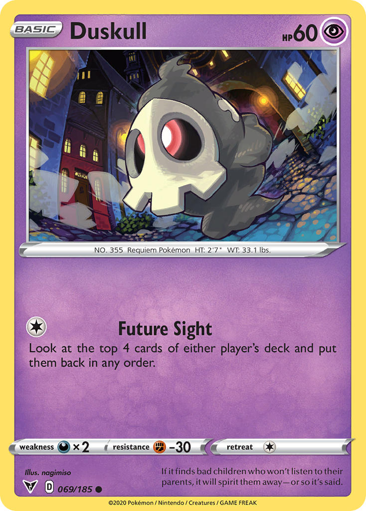 Duskull (069/185) [Sword & Shield: Vivid Voltage] | The Time Vault CA