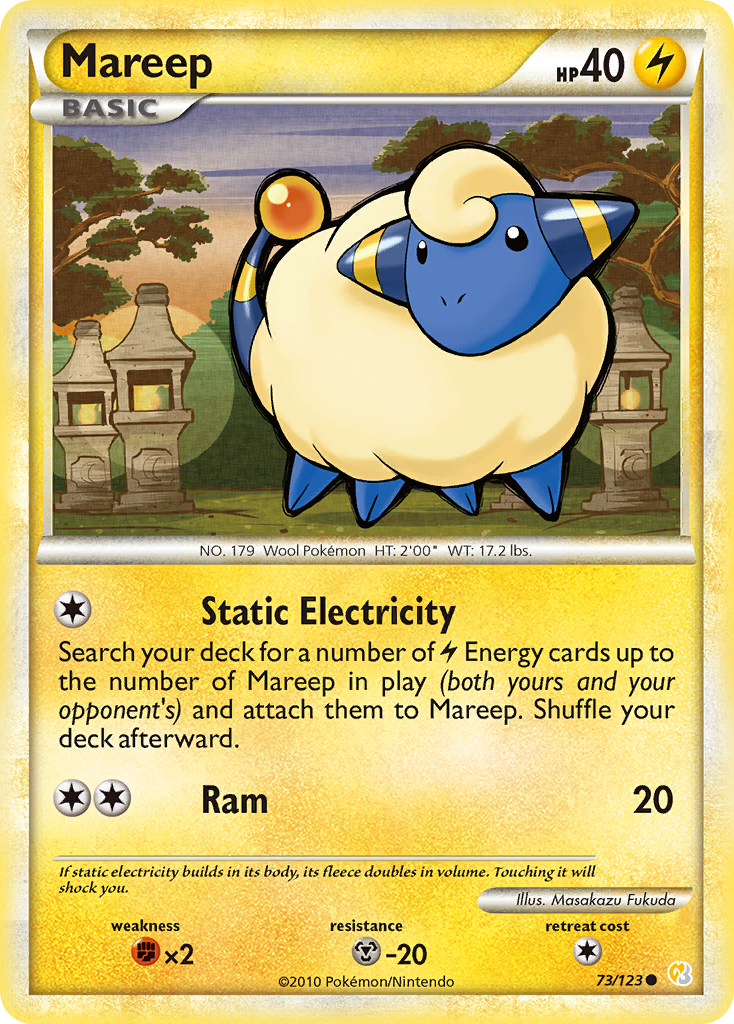 Mareep (73/123) [HeartGold & SoulSilver: Base Set] | The Time Vault CA