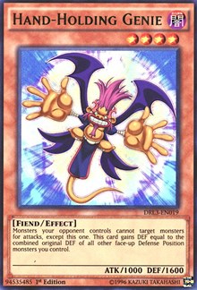 Hand-Holding Genie [DRL3-EN019] Ultra Rare | The Time Vault CA