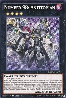 Number 98: Antitopian [DRL3-EN027] Secret Rare | The Time Vault CA