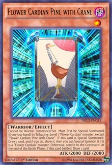 Flower Cardian Pine with Crane [DRL3-EN035] Ultra Rare | The Time Vault CA