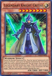 Legendary Knight Critias [DRL3-EN056] Ultra Rare | The Time Vault CA