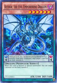 Aether, the Evil Empowering Dragon [CT13-EN011] Super Rare | The Time Vault CA