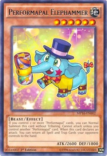 Performapal Elephammer [MP16-EN002] Rare | The Time Vault CA