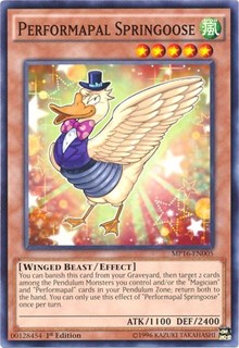 Performapal Springoose [MP16-EN005] Common | The Time Vault CA