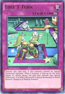 Lose 1 Turn [MP16-EN034] Ultra Rare | The Time Vault CA