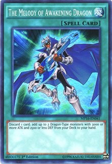 The Melody of Awakening Dragon [MP16-EN041] Super Rare | The Time Vault CA