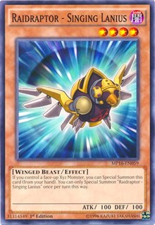 Raidraptor - Singing Lanius [MP16-EN059] Common | The Time Vault CA