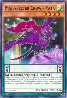 Majespecter Crow - Yata [MP16-EN127] Common | The Time Vault CA