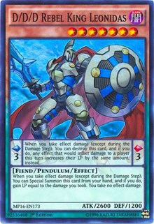 D/D/D Rebel King Leonidas [MP16-EN173] Super Rare | The Time Vault CA