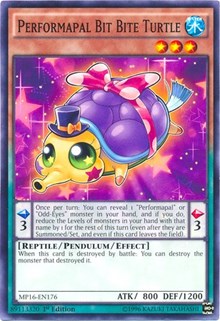 Performapal Bit Bite Turtle [MP16-EN176] Common | The Time Vault CA