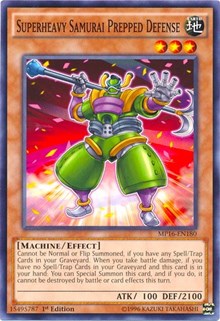 Superheavy Samurai Prepped Defense [MP16-EN180] Common | The Time Vault CA