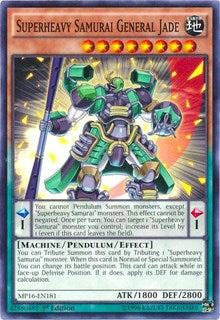 Superheavy Samurai General Jade [MP16-EN181] Common | The Time Vault CA