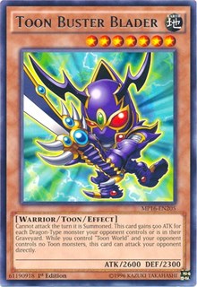 Toon Buster Blader [MP16-EN205] Rare | The Time Vault CA