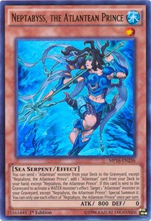 Neptabyss, the Atlantean Prince [MP16-EN236] Ultra Rare | The Time Vault CA