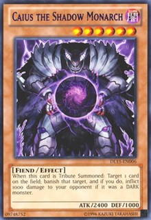 Caius the Shadow Monarch (Purple) [DL15-EN006] Rare | The Time Vault CA