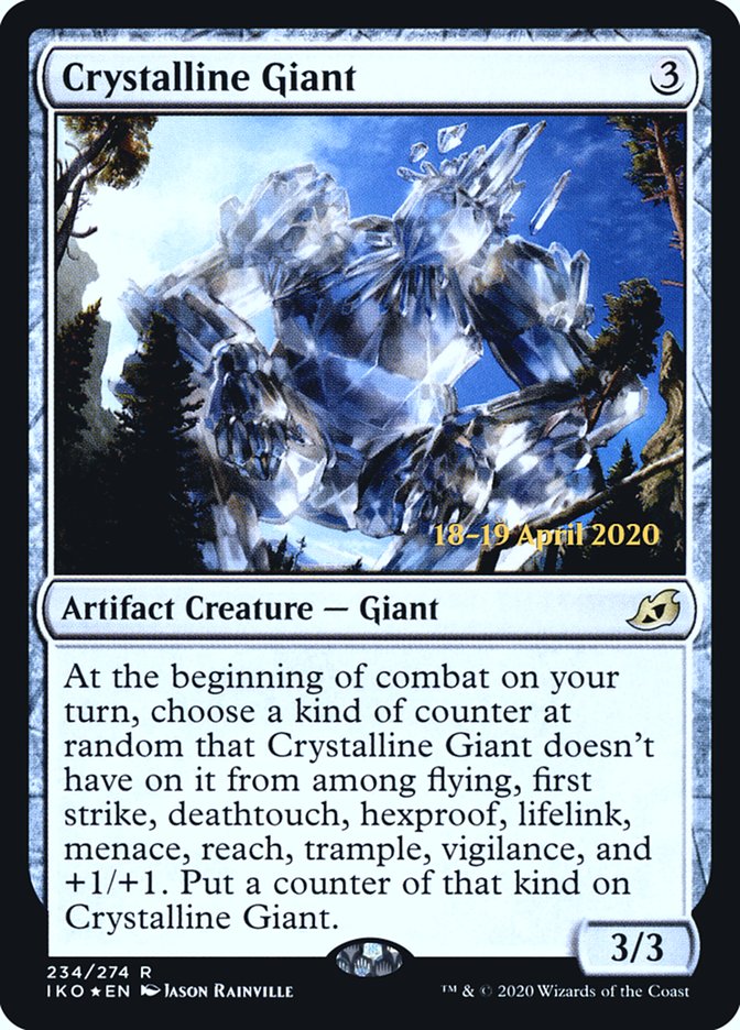 Crystalline Giant  [Ikoria: Lair of Behemoths Prerelease Promos] | The Time Vault CA