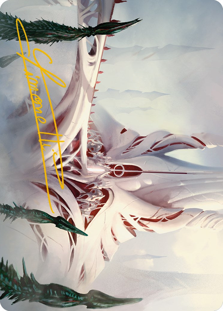 The Fair Basilica Art Card (Gold-Stamped Signature) [Phyrexia: All Will Be One Art Series] | The Time Vault CA