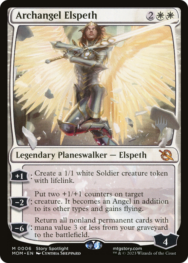 Archangel Elspeth (Promo Pack) [March of the Machine Promos] | The Time Vault CA