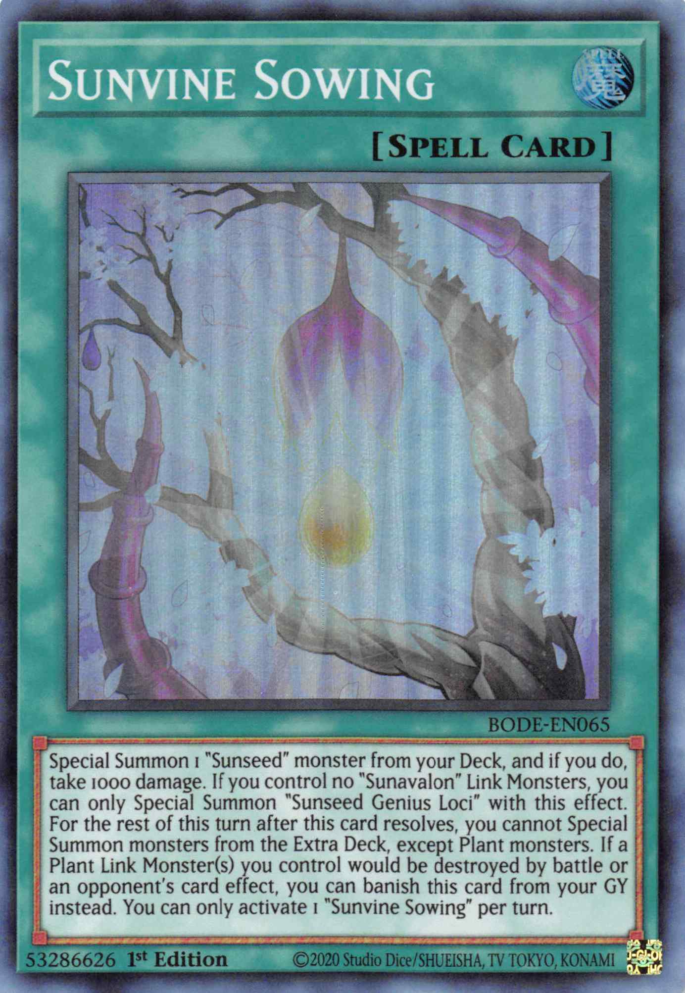 Sunvine Sowing [BODE-EN065] Super Rare | The Time Vault CA