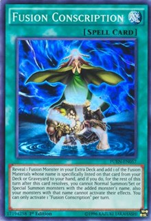 Fusion Conscription [FUEN-EN057] Super Rare | The Time Vault CA