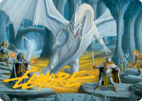 Cave of the Frost Dragon Art Card (Gold-Stamped Signature) [Dungeons & Dragons: Adventures in the Forgotten Realms Art Series] | The Time Vault CA