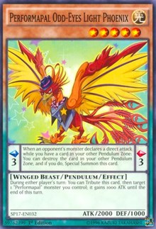 Performapal Odd-Eyes Light Phoenix (Starfoil) [SP17-EN032] Starfoil Rare | The Time Vault CA